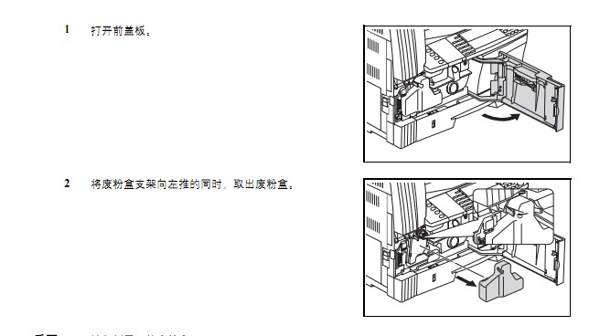 废粉倾倒